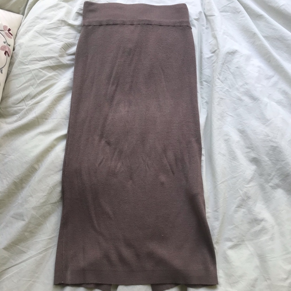 NWT Knit Skirt Clay Gray XS